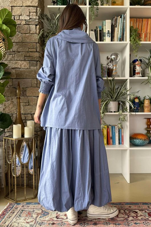 Paloma Hitch Neckerchief Blouse Denim